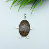 Natural Bronzite Gemstone Pendants / Wholesale Pendants / Minimalist Pendants / Jewelry for Gift / 925 Sterling Silver Plated Pendant