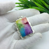 Natural Rainbow Solar Quartz Gemstone Pendants / Wholesale Pendants / Minimalist Pendants / Jewelry for Gift / 925 Sterling Silver Plated Pendant