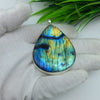 Natural Labradorite Gemstone Pendants / Wholesale Pendants / Minimalist Pendants / Jewelry for Gift / 925 Sterling Silver Plated Pendant