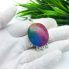 Natural Rainbow Solar Quartz Gemstone Pendants / Wholesale Pendants / Minimalist Pendants / Jewelry for Gift / 925 Sterling Silver Plated Pendant