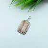 Natural Jasper Gemstone Pendants / Wholesale Pendants / Minimalist Pendants / Jewelry for Gift / 925 Sterling Silver Plated Pendant