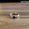 Fabulous Lapis Design 5 MM Round Minimalist Statement Silver Ring, Beautiful 925 Sterling Silver Ring, Gift For Her, Silver Band Ring