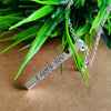 925 Sterling Silver Bar Necklace | Personalized 3D Engraved Bar Necklace | Customized Unisex Jewelry | Long Pendant Names | Dates | Messages