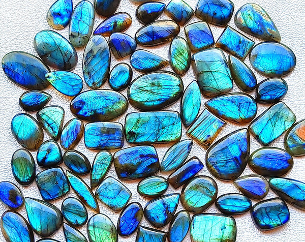 WHOLESALE Labradorite Cabochons, Mix Pieces Multi Fire Loose Labradorite Gemstones For Jewelry, Bulk Labradorite Pieces for Wire wrap Jewelry