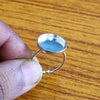 925 Sterling Silver Collet Round Ring, Plain Bezel Cup Round Close Blank Ring, Setting For Making Ring 2 MM To 40 MM, DIY Jewelry Supplies