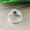 Natural Green Copper Turquoise New Design Round Stone Ring, 925 Sterling Silver Round Turquoise Ring, Turquoise Round Ring, Statement Ring