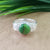 Natural Green Copper Turquoise New Design Round Stone Ring, 925 Sterling Silver Round Turquoise Ring, Turquoise Round Ring, Statement Ring