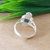 New Design Natural Blue Copper Turquoise Cushion Stone Ring, 925 Sterling Silver Cushion Turquoise Ring, Turquoise Cushion Ring
