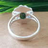 925 Sterling Silver Oval Turquoise Ring, New Design Natural Green Copper Turquoise Oval Stone Ring, Turquoise Oval Ring, Statement Ring