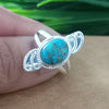 925 Sterling Silver Statement Ring, NEW ARRIVAL Natural Blue Copper Turquoise Oval Silver Ring, Turquoise Oval Silver Ring, Gemstone Ring