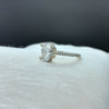 Natural American Diamond Solitaire Silver Ring, 925 Sterling Silver Ring, Engagement Ring, Dainty Ring, Diamond Jewelry, Wedding Jewelry