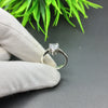 Natural American Diamond Solitaire Silver Ring, 925 Sterling Silver Ring, Engagement Ring, Dainty Ring, Diamond Jewelry, Wedding Jewelry