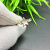 925 Sterling Silver Ring, Plain Bezel Cup Star Close Blank Ring, Setting For Making Ring 10X10 MM, DIY Jewelry Supplies