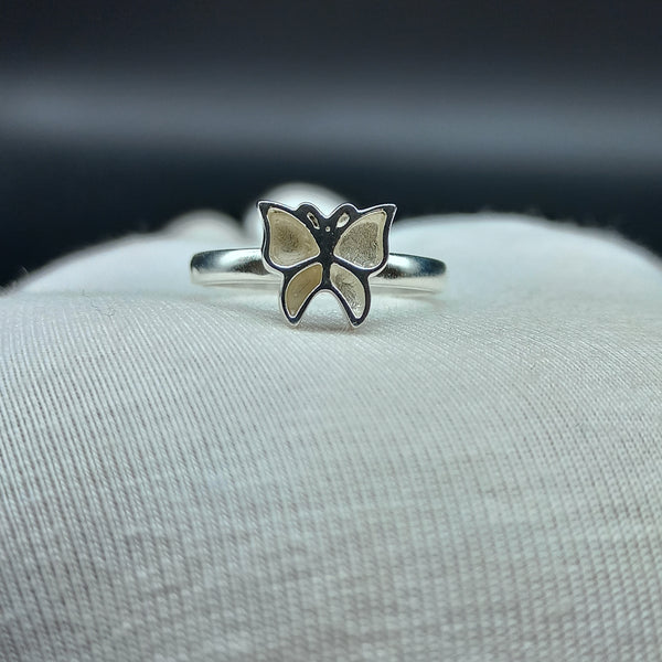 925 Sterling Silver Ring, Plain Bezel Cup Butterfly Close Blank Ring, Setting For Making Ring 10X10 MM, DIY Jewelry Supplies