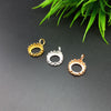 925 Sterling Silver Round Pendant, Bezel Cup Crown Round Pendant, Setting For Making Pendant 5x5 MM To 15x15 MM, DIY Jewelry Supplies