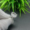 925 Sterling Silver Close Blank Pear Ring, Beaded Spiral wire Bezel Cup Ring, Setting For Making Ring 6x4 MM To 14x21 MM, DIY Jewelry