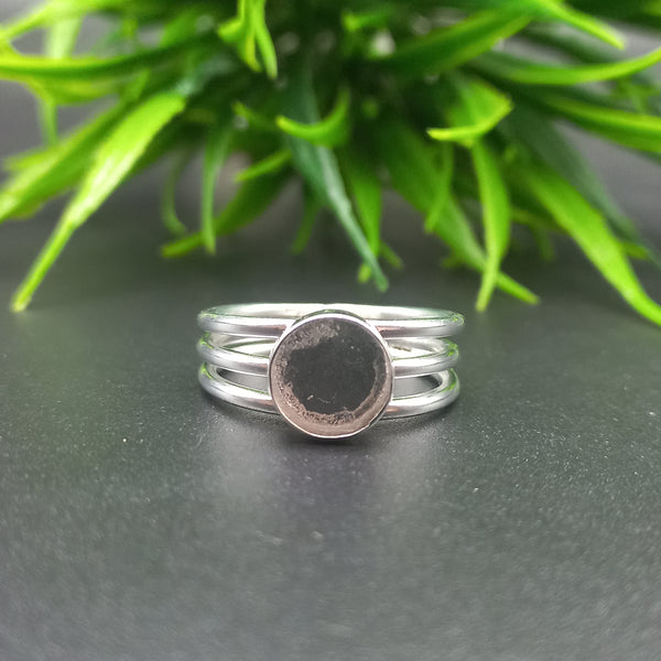 925 Sterling Silver Round Ring, Amazing Plain Round Close Blank Ring, Setting For Making Ring 5 mm To 40 mm, DIY Jewelry Supplies