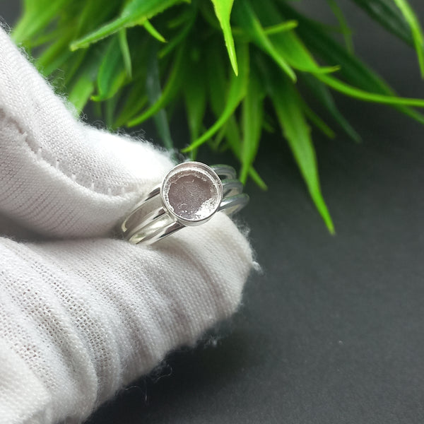 925 Sterling Silver Round Ring, Amazing Plain Round Close Blank Ring, Setting For Making Ring 5 mm To 40 mm, DIY Jewelry Supplies