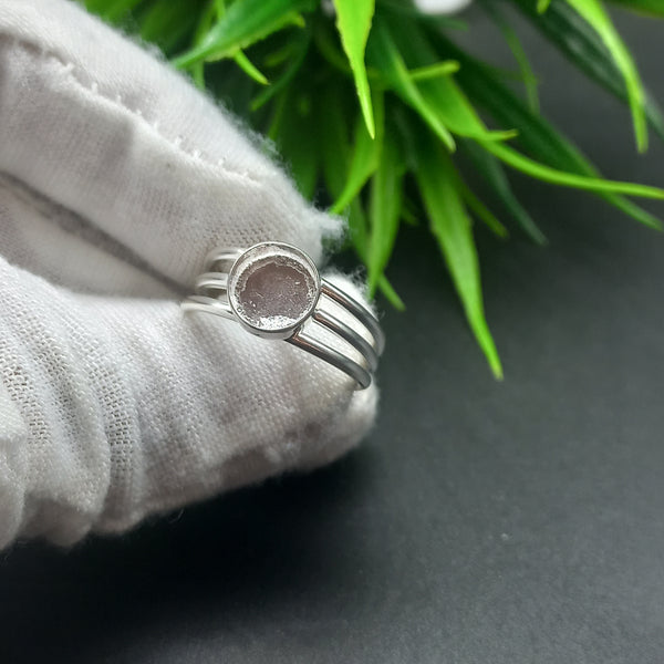 925 Sterling Silver Round Ring, Amazing Plain Round Close Blank Ring, Setting For Making Ring 5 mm To 40 mm, DIY Jewelry Supplies