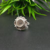 925 Sterling Silver Collet Round Ring, Awesome Design Round Close Blank Ring, Setting For Making Ring&nbsp;15 MM To 22 MM, DIY Jewelry Supplies
