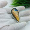 Natural Labradorite Gemstone Pendants / Wholesale Pendants / Minimalist Pendants / Jewelry for Gift / 925 Sterling Silver Plated Pendant