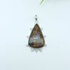 Natural Bronzite Gemstone Pendants / Wholesale Pendants / Minimalist Pendants / Jewelry for Gift / 925 Sterling Silver Plated Pendant
