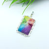 Natural Rainbow Solar Quartz Gemstone Pendants / Wholesale Pendants / Minimalist Pendants / Jewelry for Gift / 925 Sterling Silver Plated Pendant