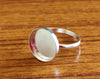 925 Sterling Silver Collet Round Ring, Plain Bezel Cup Round Close Blank Ring, Setting For Making Ring 5 MM To 9 MM, DIY Jewelry Supplies