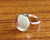 925 Sterling Silver Collet Round Ring, Plain Bezel Cup Round Close Blank Ring, Setting For Making Ring 5 MM To 9 MM, DIY Jewelry Supplies