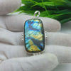 Natural Labradorite Gemstone Pendants / Wholesale Pendants / Minimalist Pendants / Jewelry for Gift / 925 Sterling Silver Plated Pendant
