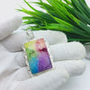 Natural Rainbow Solar Quartz Gemstone Pendants / Wholesale Pendants / Minimalist Pendants / Jewelry for Gift / 925 Sterling Silver Plated Pendant