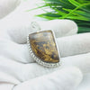Natural Bronzite Gemstone Pendants / Wholesale Pendants / Minimalist Pendants / Jewelry for Gift / 925 Sterling Silver Plated Pendant