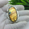 Natural Labradorite Gemstone Pendants / Wholesale Pendants / Minimalist Pendants / Jewelry for Gift / 925 Sterling Silver Plated Pendant
