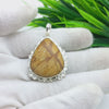 Natural Jasper Gemstone Pendants / Wholesale Pendants / Minimalist Pendants / Jewelry for Gift / 925 Sterling Silver Plated Pendant