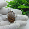 Natural Bronzite Gemstone Pendants / Wholesale Pendants / Minimalist Pendants / Jewelry for Gift / 925 Sterling Silver Plated Pendant