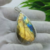Natural Labradorite Gemstone Pendants / Wholesale Pendants / Minimalist Pendants / Jewelry for Gift / 925 Sterling Silver Plated Pendant