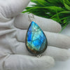 Natural Labradorite Gemstone Pendants / Wholesale Pendants / Minimalist Pendants / Jewelry for Gift / 925 Sterling Silver Plated Pendant